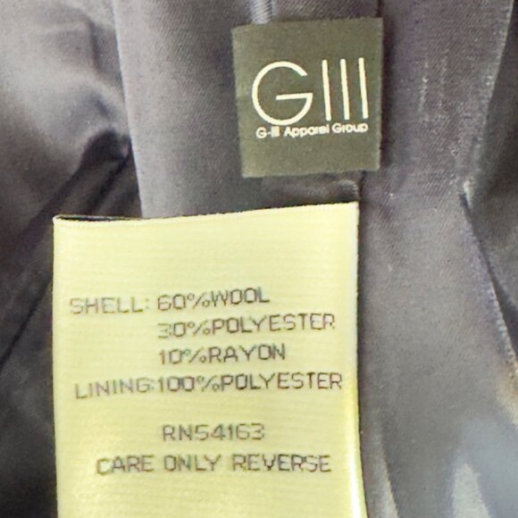 Kenneth Cole Women's Wool Blend Purple Belted OverCoat Size 10 - Picture 14 of 16